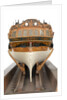Model of a warship (1757); frigate fifth rate, 32 guns by unknown