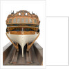 Model of a warship (1757); frigate fifth rate, 32 guns by unknown