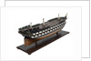 Second rate warship, 80 guns by unknown