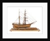 Full hull model of 'Leon' (1880) starboard view, broadside by Harold A. Underhill