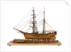 Full hull model of 'Leon' (1880) starboard view, broadside by Harold A. Underhill
