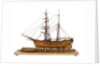 Full hull model of 'Leon' (1880) starboard view, broadside by Harold A. Underhill