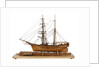 Full hull model of 'Leon' (1880) starboard view, broadside by Harold A. Underhill
