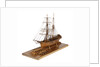 Full hull model of 'Leon' (1880) port three quarter view by Harold A. Underhill