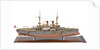 Shipbuilder's model of Japanese battleship HIJMS 'Fuji' (1896) by E. Roberts