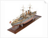 Shipbuilder's model of Japanese battleship HIJMS 'Fuji' (1896) by E. Roberts