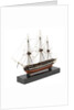 A model of a warship (1800), French, frigate, 44-48 gun by unknown