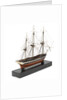 A model of a warship (1800), French, frigate, 44-48 gun by unknown
