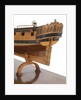 A model of a warship; 22 guns by unknown