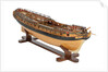 Contemporary full hull model 'Minerva' (1780), a 38-gun frigate by G.W. French