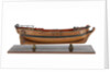 Full hull model of a single-masted hoy or yacht by unknown