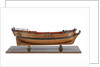 Full hull model of a single-masted hoy or yacht by unknown