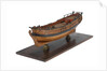 Full hull model of a single-masted hoy or yacht by unknown