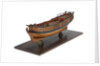 Full hull model of a single-masted hoy or yacht by unknown