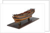 Full hull model of a single-masted hoy or yacht by unknown