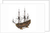 Navy board model of warship 'St Michael (1669)', 98 guns, 1st rate by unknown