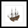 Navy board model of warship 'St Michael (1669)', 98 guns, 1st rate by unknown
