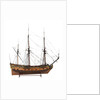 Model of a warship (1685), 40 guns by unknown