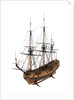 Model of a warship (1685), 40 guns by unknown
