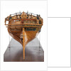 Contemporary full hull model of the 'Winchelsea' (circa 1764) a frigate of 32 guns by Thomas Burroughs