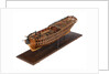 Contemporary full hull model of the 'Winchelsea' (circa 1764) a frigate of 32 guns by Thomas Burroughs