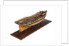 Contemporary full hull model of the 'Winchelsea' (circa 1764) a frigate of 32 guns by Thomas Burroughs