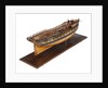 Contemporary full hull model of the 'Winchelsea' (circa 1764) a frigate of 32 guns by Thomas Burroughs