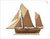 Model of the fishing smack 'Authentic' by J.W. Hodgson