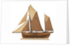 Model of the fishing smack 'Authentic' by J.W. Hodgson