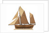 Model of the fishing smack 'Authentic' by J.W. Hodgson