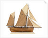 Model of the fishing smack 'Authentic' by J.W. Hodgson