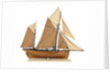 Model of the fishing smack 'Authentic' by J.W. Hodgson
