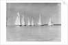 Six yachts racing on the Medway by Anonymous