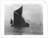 Sailing barge 'Verona' (Br, 1905) under sail by unknown