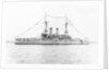 Japanese battleship HIJMS 'Fuji' (1896) anchored at Spithead and dressed overall by unknown