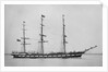 Photograph of the 'Camperdown' (Br, 1875) 13 April 1876 by unknown