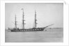 Distant starboard side view of the vessel Waitangi (1874) by F C Gould & Son