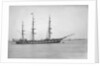 Distant starboard side view of the vessel Waitangi (1874) by F C Gould & Son