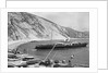 Paddlesteamer Victoria preparing to beach and land passengers at Lulworth Cove, Dorset by Francis Frith & Co.
