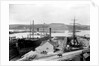 The dry dock at Falmouth with SS 'Alleghany' berthed and a 3-masted barque in the adjacent dry dock by unknown
