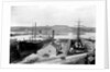 The dry dock at Falmouth with SS 'Alleghany' berthed and a 3-masted barque in the adjacent dry dock by unknown