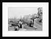 Newlyn Harbour, Cornwall. The old harbour with fishermen looking out to sea. by Francis Frith & Co.