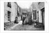 Newlyn Court, Cornwall. Old houses with fisher folk by Francis Frith & Co.