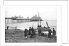Eastbourne Pier, Beach and holidaymakers, Sussex by Francis Frith & Co.