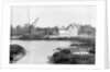 St. Osyth, Essex, the river with hay laden spritsail barge and village by unknown