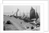 Fleetwood Beach and holidaymakers, Lancashire by Francis Frith & Co.