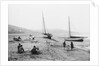 Grange-over-Sands Beach with children playing, Lancashire by Francis Frith & Co.