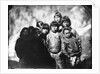 Group portrait of Inuit boys by Edward Augustus Inglefield