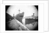 The 'Dotterel' (Br, 1936) alongside berth at Southampton with a damaged bow, slightly distant. The paddle steamer 'Portsdown' (1928) is berthed close by by unknown