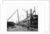 Cranes at the Fitting-out Basin, John Brown & Co. Ltd, Clydebank, 1901 by Bedford Lemere & Co.
